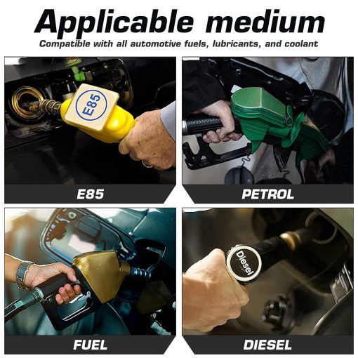 Kit de linea de combustible SPELAB CPE 25FT 6AN, Manguera de linea de combustible trenzada de nylon Kit de accesorios de manguera de combustible Negro - Imagen 6