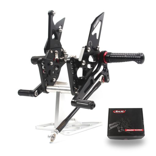 Arashi(Version 2.0) Rearsets Ajustables para SUZUKI GSXR 1000 2005 2006 Accesorios de Motocicleta Reposapies Trasero Conjunto Trasero GSX-R 1000 GSX-R1000 GSXR1000 Negro