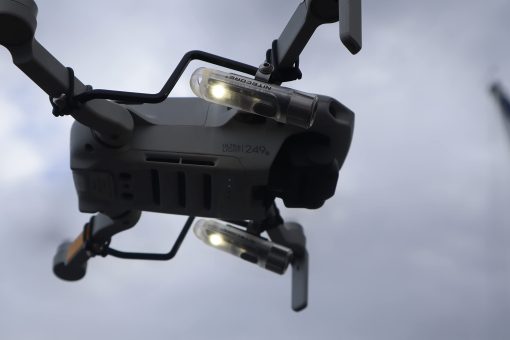 Roboterwerk M.O.N.A. Mavic Mini Dual, Doble Linterna LED para DJI Mavic Mini, Equipo DJI Mavic, Linterna Drone, hasta 760 lumenes, inclinable - Imagen 4