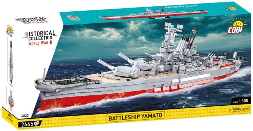 Bloques de construccion Cobi de 2665 piezas Hc WWII /4833/ Acorazado Yamato