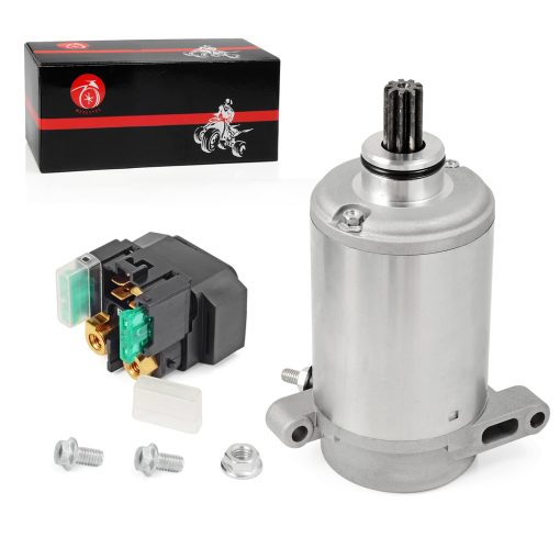 Motor de Arranque 9T y Rele 30A Compatible con Yamaha Big Bear 400 YFM400 2000-2012 Big Bear 350 1997-1999 Wolverine 350 1995-2005 4KB-81890-00-00 - Imagen 2