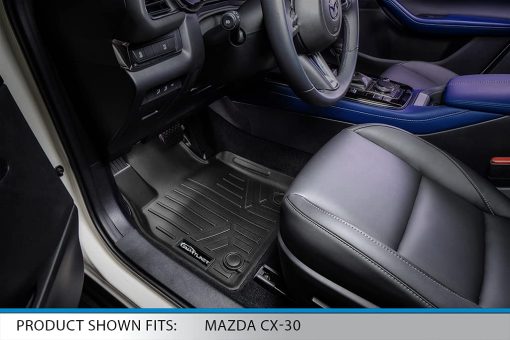 Tapetes para piso negros SMARTLINER a medida para Mazda CX-30 2020-2023 - Imagen 2