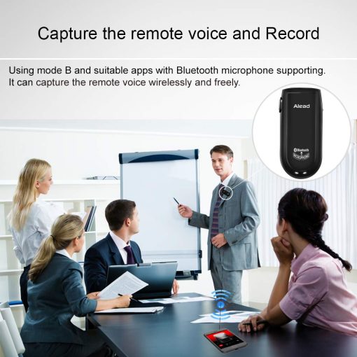 Alead Nolan MIC2 Microfono Bluetooth, Larga Distancia, Baja Latencia, Sonido Claro para Webinars de Educacion, Conferencias, Grabacion de Voz, Personas con Discapacidad Auditiva, Sistemas de Audio PC - Imagen 5