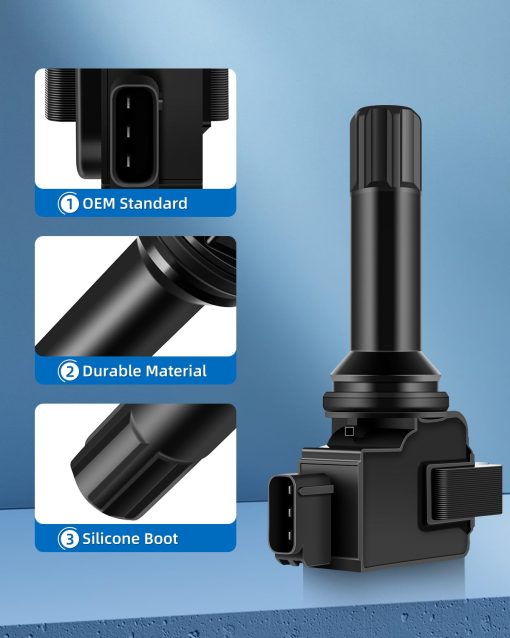 ECCPP UF664 4 bobinas de encendido con 4 bujias de iridio para Subaru Forester 2.5L H4 UF664 22433-AA630 FK0400 - Imagen 2