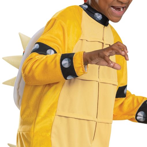 Disfraz de Caparazon Bowser con Capucha, disfraz oficial del personaje Super Mario para ninos, Talla (4-6) - Imagen 3