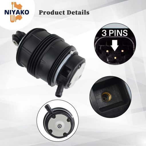 Bolsa de resorte de suspension de aire trasera derecha de reemplazo Niyako # 2113200825 2113200925 2113201625 para Mercedes Benz W211 E320 E350 E500 E550 E55 AMG E63AMG W219 2003-2011 - Imagen 5