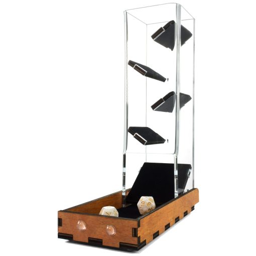 Torre de dados alta con revestimiento de terciopelo de C4Labs - Sonido mas suave - Opciones de color (Torre con bandeja de gunstock)
