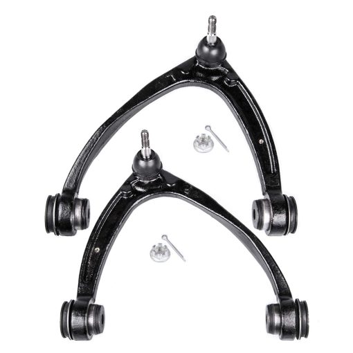 TUCAREST 2Pcs K80669 K80670 Brazo de control superior delantero izquierdo y derecho con ensamblaje de junta de rotula compatible con Cadillac Escalade ESV EXT Chevy Avalanche Silverado Suburban Tahoe GMC Sierra Yukon XL 1500 Suspension