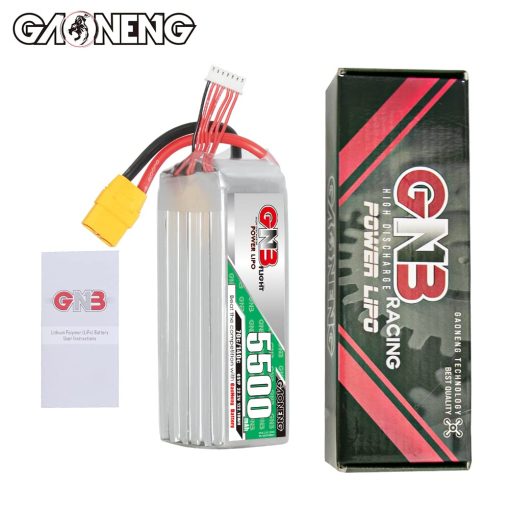 Bateria GAONENG GNB 6S 5500mAh 22.2V 70C 140C con Conector XT90 para Aviones FMS 70mm EDF 1400mm 3D Aviones Helicopteros RC Drone Aire Alto Rendimiento de Descarga C - Imagen 6