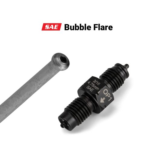 Herramienta de doble cabezal Capri Tools 3/16 pulgadas, hace una flama de burbuja ISO/DIN de 4.75 mm y doble flama SAE de 3/16 pulgadas - Imagen 4