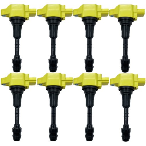 BOBINA DE ENCENDIDO DE ALTO RENDIMIENTO HLZ PRODUCT 22448-ZE00A 22448-ZE00C 22448ZE00C UF-551 UF551 C1672 JUEGO DE 8 COMPATIBLE CON INFINITI QX56 NISSAN ARMADA NV2500 NV3500 PATHFINDER TITAN 5.6 V8 VK56DE