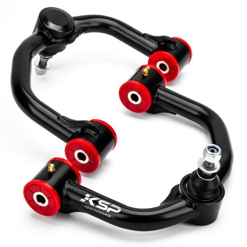 Brazos de control superior KSP de 2-4 pulgadas Compatible con Ford F-150, Kits de suspension Brazos tubulares negros de alineacion Levante 2 a 4” para 2004-2020 F150, Brazos de suspension de repuesto de fabrica, 2da Generacion