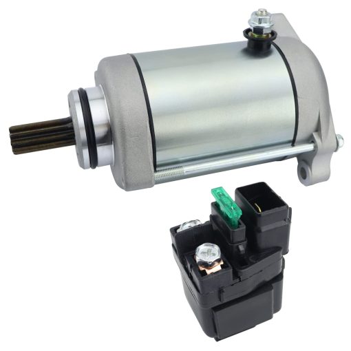 Motor de Arranque y Rele STABSOLI para Suzuki QuadRunner 500 98-02, QuadMaster 500 00-01, DR650SE 96-20, para Arctic Cat 400 2x4 4x4 98-02, 500 4x4 Auto 00-03, 500 4x4 Manual 03, 31100-44D10 3545-024