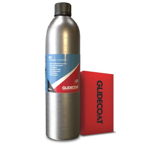 Revestimiento Ceramico Glidecoat RV (250ml) - Revestimiento Ceramico 9H para RVs, Aeronaves, Autos y Mas - Mejor Que la Cera para RV y Mas Duradero que el Revestimiento Ceramico Regular para Autos - El Mejor Revestimiento Nano para la Carretera