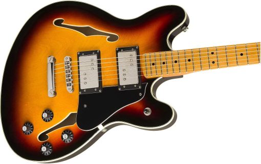 Guitarra electrica Squier Classic Vibe Starcaster, con garantia de 2 años, Sunburst de 3 colores, Diapason de arce - Imagen 4