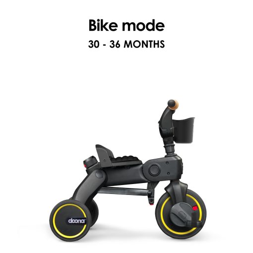 Doona Liki Trike S5, Nitro Black - Triciclo compacto 5 en 1 plegable - Adecuado para niños de 10 a 36 meses - Imagen 5