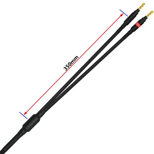 Cable de Altavoz Coaxial Audiophile de 3 Pies para Canal Central - PERSONALIZADO hecho con cable Mogami 3082 y conectores Banana enchapados en Oro de Eminence (2 conectores en cada extremo) - Imagen 6
