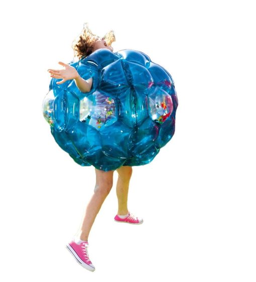 HearthSong Set de Dos Bolas Inflables Azules de 36", Buddy Bumper, Soporta hasta 200 lbs - Imagen 4
