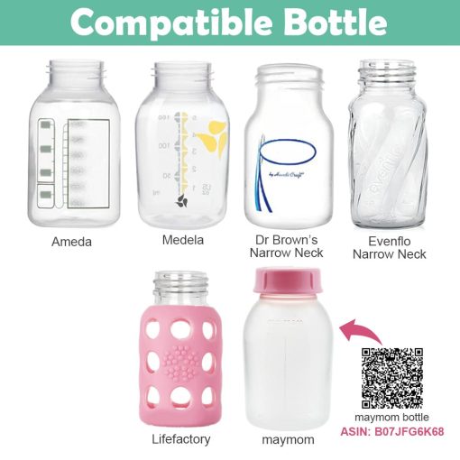 Repuestos Maymom Compatibles con Bombas Ameda Purely Yours; Incl. Membrana de Silicona, Pico de Pato, Tubo, Brida; Reemplaza Kit de Repuestos Ameda (Brida 22 mm) - Imagen 3