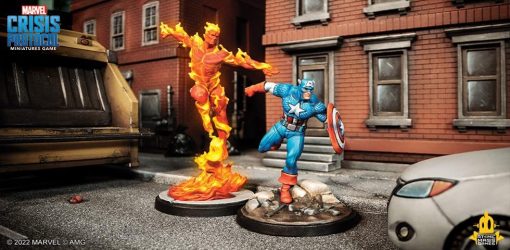Marvel: Crisis Protocol Capitan America y The Original Human Torch Pack de Personajes - Une a Heroes Iconicos! Juego de Superheroes de Mesa, Edades 14+, 2 Jugadores, 90 Minutos de Juego, Fabricado por Atomic Mass Games - Imagen 7