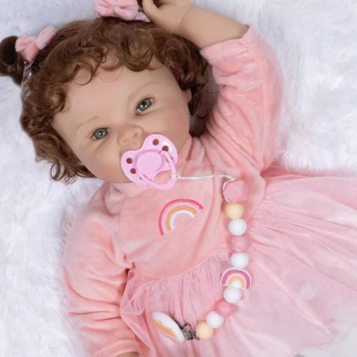 Paradise Galleries? Realistic Reborn Baby Doll, Jan Wright - Coleccion de Munecos Creados por Escultor y Artista, Muneca de 21" con 7 Accesorios, Regalo de Cumpleanos Especial, Edades 3+ - Charlotte - Imagen 2
