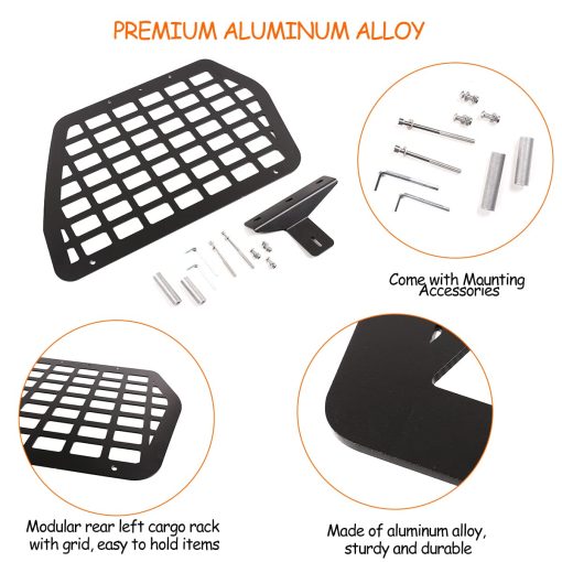 Panel de Almacenamiento de Maletero para Toyota FJ Cruiser 2007-2021, Estante Modular de Carga Trasero Izquierdo Interior para Equipaje, Soporte para Organizador de Vehiculo Trasero (Izquierdo) - Imagen 3