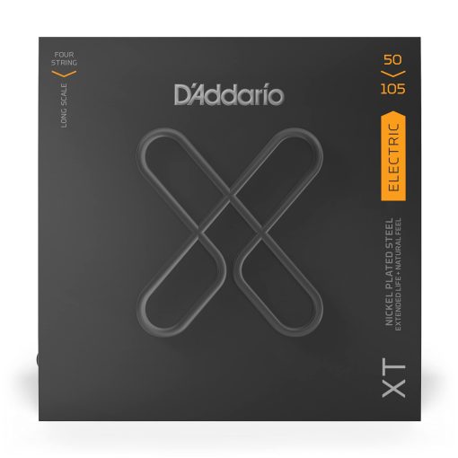 Cuerdas de bajo recubiertas D'Addario XT - Cuerdas de guitarra electrica para bajo de 4 cuerdas, Mediano, 50-105 - Imagen 2