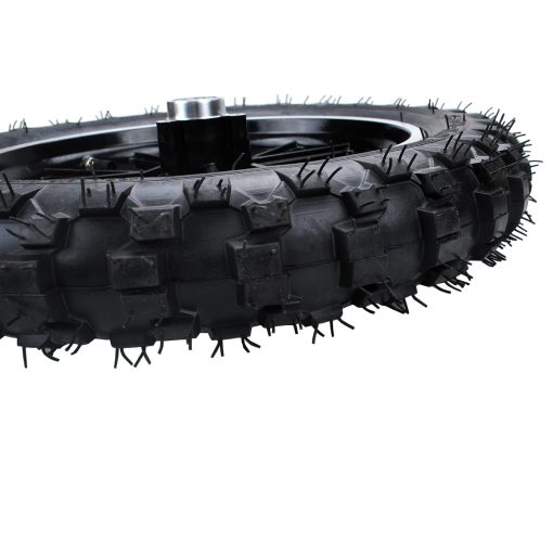 Rim tube tire llanta trasera negra para rueda 2.50-10 + cubo para motocicleta de tierra de 49-50cc Dirt Bike Gas Dirt Bike Pit Bikes Youth Dirt Pitbike Mini piezas de motocicleta - Imagen 5