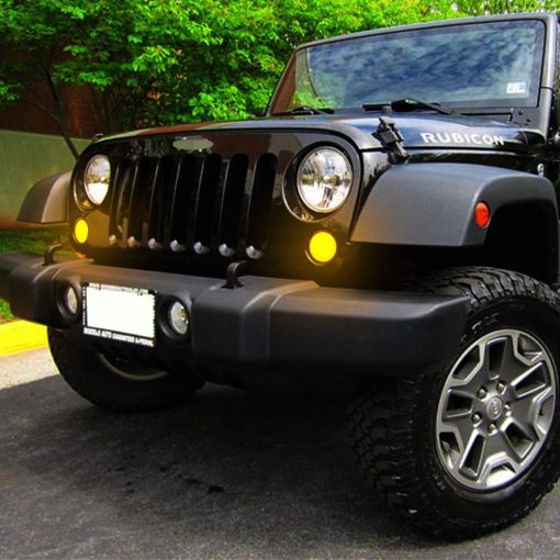 Adiil Luz de senal de giro LED Lente Ahumada ambar/Blanco Flasher con Luces de Circulacion Diurna y Luces de senal de Giro de Estacionamiento para Jeep Wrangler JK y Wrangler Unlimited JKU 2007-2018 - Imagen 6