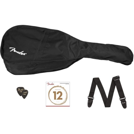 Paquete de Guitarra Acustica Fender CC-60s Concert V2, con Garantia de 2 Anos, Negro, con Estuche y Accesorios - Imagen 5