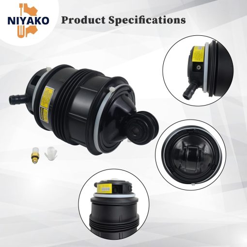 Bolsa de resorte de suspension de aire trasera derecha de reemplazo Niyako # 2113200825 2113200925 2113201625 para Mercedes Benz W211 E320 E350 E500 E550 E55 AMG E63AMG W219 2003-2011 - Imagen 6