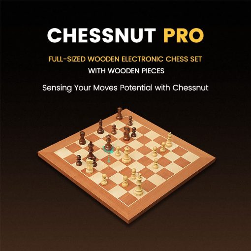 Tablero de ajedrez electronico Chessnut Pro, juego de lujo con todas las piezas de ajedrez de madera completa - Tablero de torneo de 55cm con piezas de madera - Imagen 2