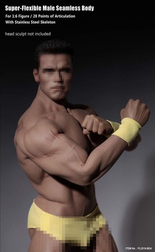 Figura de Accion Male Muscular Escala 1/6 Cuerpo Super Flexible sin Cabeza PL2016-M34 - Imagen 3