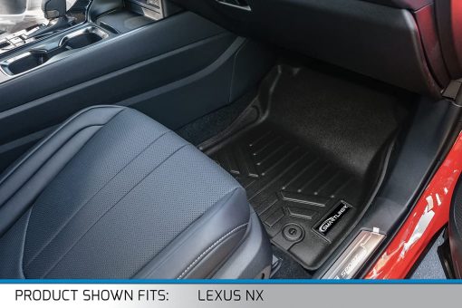 Tapetes de Piso Personalizados SMARTLINER para 2 Filas Color Negro Compatible con Lexus NX/NX Hybrid 2022-2025 - Imagen 3