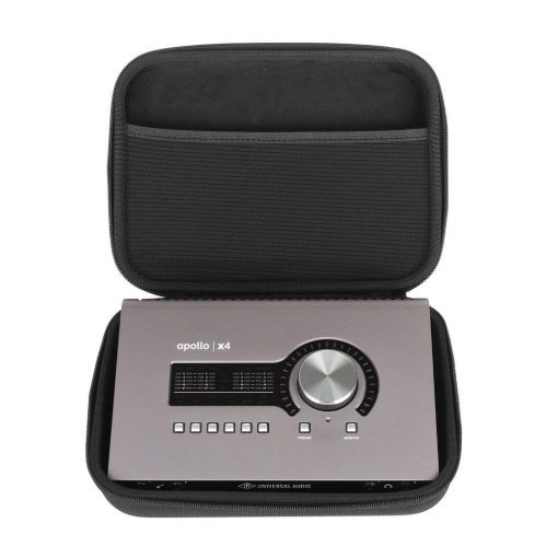Estuche rigido compacto PULSE personalizado para Universal Audio Apollo x4 / Focusrite 18i8 / 8i6 - Solucion ideal para viajes