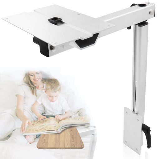 Pata de Mesa Desmontable Virego para Accesorios de RV, Pata de Mesa de Ordenador Portatil de Aleacion de Aluminio con Rotacion de 360 Grados, Pata de Mesa Ajustable en Altura para Caravanas, Autocaravanas, Yates, Facil de Instalar