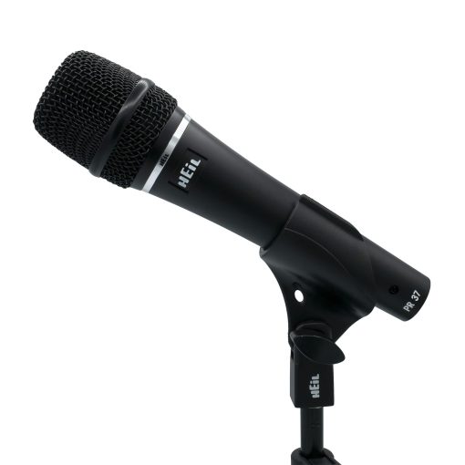 Microfono dinamico Heil PR 37 para aplicaciones en vivo, Microfono XLR para musica en vivo, Amplia respuesta de frecuencia, Sonido ultra claro, Rechazo de ruido trasero superior y construccion duradera - Negro - Imagen 5
