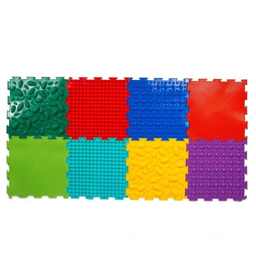 Conjunto de Modulos de Tapete Sensorial de Juegos de Masaje para Ninos - Tapetes de Piso Sensoriales de Masaje Ortopedico para Ninos Autistas - Imagen 3