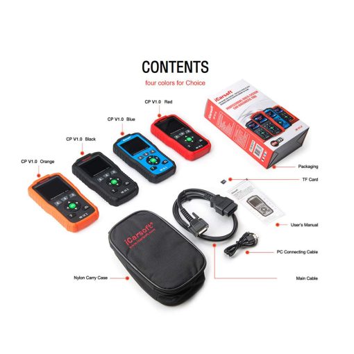Escaner de diagnostico automotriz iCarsoft CP V1.0 para Peugeot/Citroen con SRS, ABS Scan, Reinicio de Servicio de Aceite, Reinicio de SAS, etc. - Imagen 7