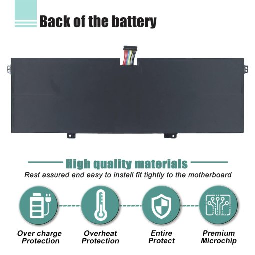 BOWEIRUI L17C4PH1 Bateria de reemplazo para Lenovo Yoga 7 Pro Pro-13IKB C930 C930-13 C930-13IK C930-13IKB C930-131KB C930-13IKB 81C4 Series 5B10Q82425/6/7 928QA225H L17M4PH1 L17M4PH2 L17L4PH2 - Imagen 4