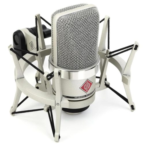 Paquete de estudio Neumann TLM-102 Microfono de condensador cardioide en niquel con cable de Pig Hog y pano de pulido Liquid Audio - Imagen 2