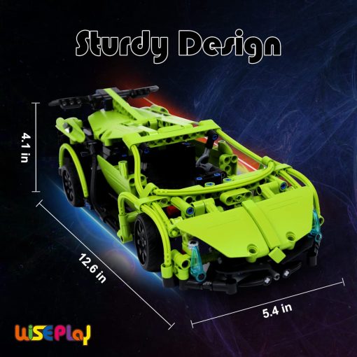 Kit de Construccion de Coche de Control Remoto WISEPLAY, 453PCS Juguete Stem para Ninos de 8 a 10 Anos, Gran Coche RC para Ninos y Ninas de 10 Anos, Excelente Idea de Regalo - Imagen 6