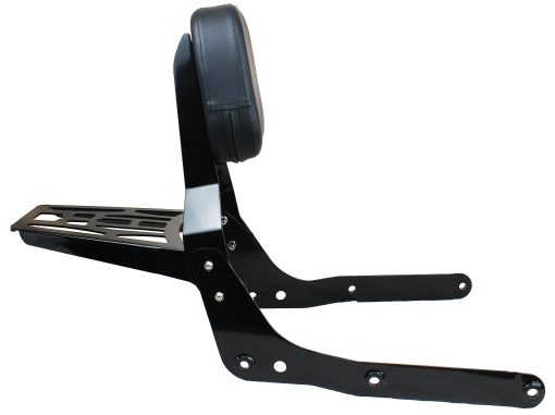 YHMOTO Respaldo de pasajero con parrilla para equipaje para Honda Shadow Aero 750 VT750C 2004-2023 (Negro) - Imagen 3