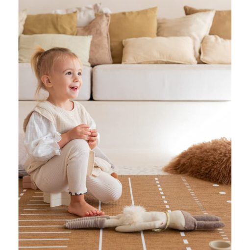 Tapete de Juego Toddlekind - Tapete de Espuma Premium, 4 x 6 pies Tapete de Espuma de Calidad Premium para Bebes/Niños Pequeños, Elegante, No Toxico, Inodoro, Berber-Camel (Marron Rustico) - Imagen 2
