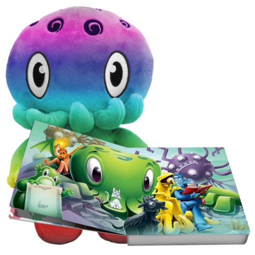 C is for Cthulhu Counting, Colors & Cthulhu Tablero Libro y Peluche Arcoiris Paquete (Peluche Estandar, 12 pulgadas) - Imagen 3