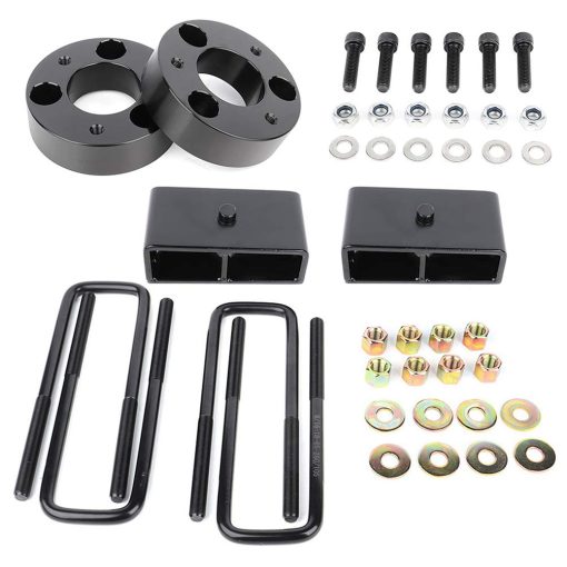 Kit de elevacion delantero de 2.5 pulgadas y trasero de 2 pulgadas SCITOO para Nissan 2005-2018 Espaciador de amortiguador de elevacion compatible con Nissan Frontier 2.4L 2006-2015 Separadores de elevacion delanteros Bloques de elevacion traseros