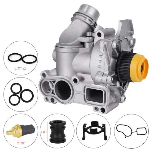 Ensamblaje de Bomba de Agua de Aluminio Compatible con Audi A3 A4 TT VW Tiguan Jetta Golf GTI Eos Beetle CC 2.0T TSI Reemplaza 06H121026AB 06H121026CQ - Imagen 5