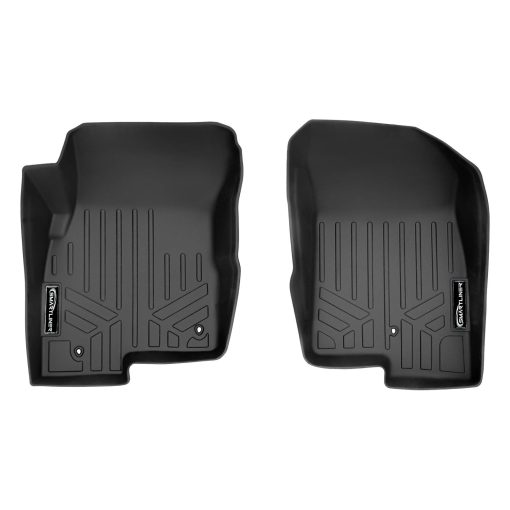 Juego de Tapetes para Piso SMARTLINER a la Medida para Jeep Patriot 2017 Negro con Ganchos Dobles en el Lado del Conductor