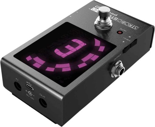 Pedal Peterson Tuners SS-HD StroboStomp Bundle HD para Guitarra & Bajo con 12 Puas y Paño de Pulido de Audio Liquido Estroboscopico Verdadero con Precision de 0.1 Cent - Imagen 4