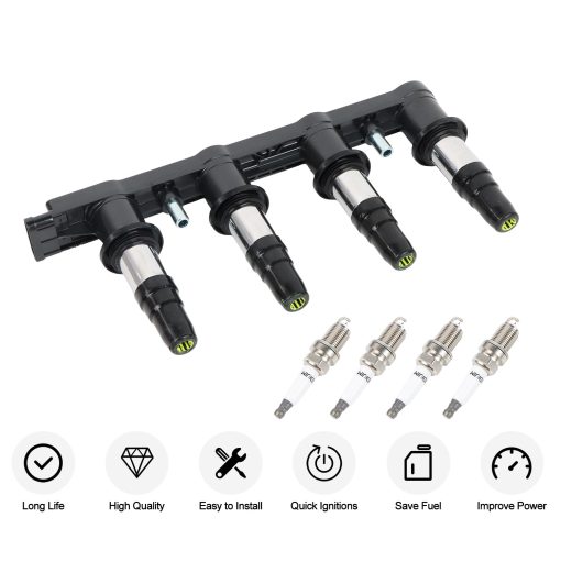 DEEGOOLY UF620 Bobinas de Encendido Pack & Bujias de Iridio Compatible con Chevy Cruze Sonic Aveo Aveo5 Pontiac G3 2011 2012-2018 1.6L 1.8L L4 - Imagen 4
